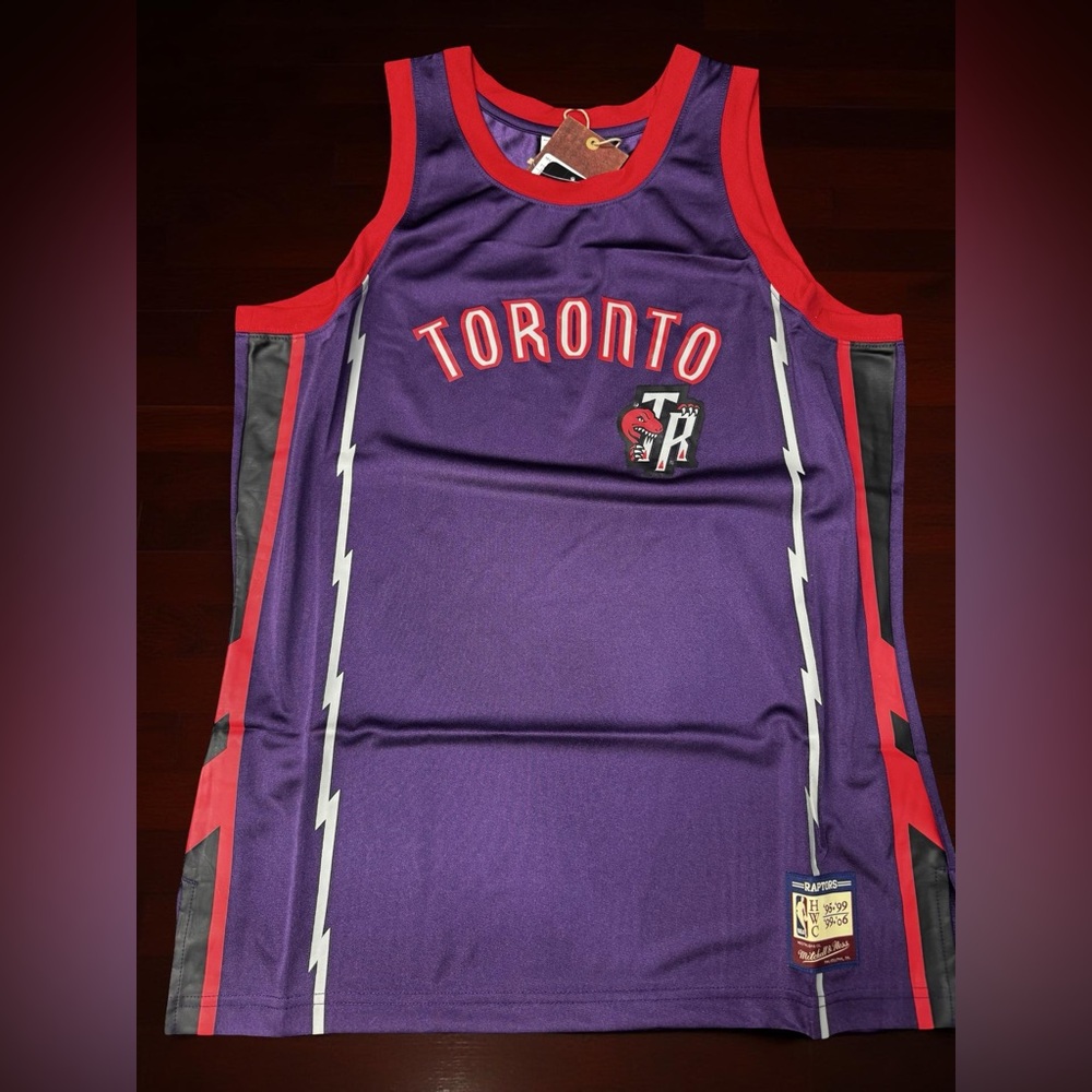 Mitchell & Ness Raptors 1995 Heritage Tank Jersey Mens M Purple BNWT NBA